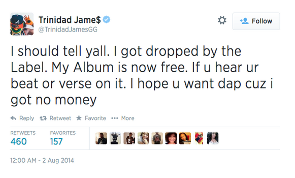 trinidad-james-tweet - On This Date In Hip Hop